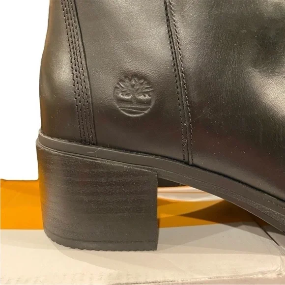 NIB Timberland Boots Dalston Vibe Faux Fur Lined Bootie Black Size 8 Brand New - Picture 11 of 16